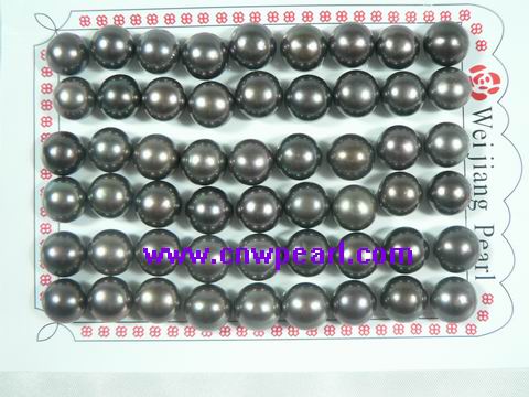 wholesale 8.5-9mm black bread loose pearl beads